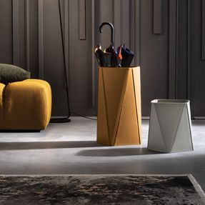 Limac Design Umbrella Stand In Leather Pauko