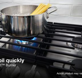 Whirlpool 30-inch Gas Cooktop with 2-in-1 Hinged Grate to Griddle