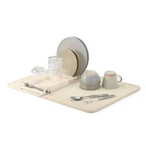 Umbra Udry Dish Drying Rack With Mat