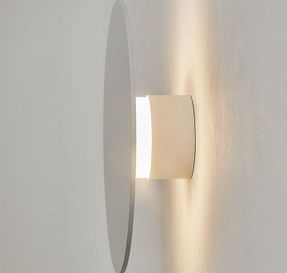 Rossinigroup Solaris – Black LED Wall Lamp/Smoked Balloton Glass
