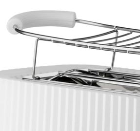 Alessi Plissé Long double compartment toaster