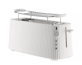 Alessi Plissé Long double compartment toaster
