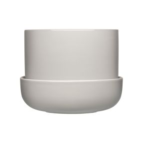 Iittala Nappula Plant Pot With Saucer Pale