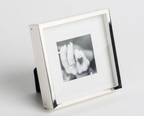 Flamant Boxs, Picture Frame, Silver-plated And Lacquered, 8x8