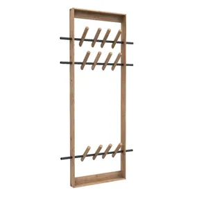 We Do Wood Coat Frame - Bamboo & Black Steel