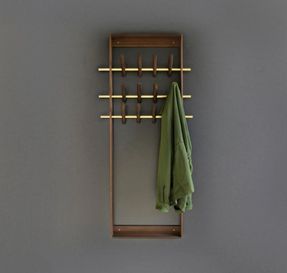 We Do Wood Coat Frame - Bamboo & Black Steel