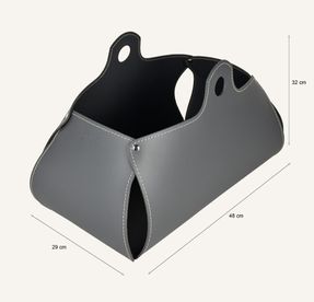 limacdesign Magazine Rack In Leather Penelope