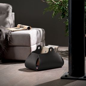 limacdesign Magazine Rack In Leather Penelope