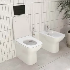 Vitra S20 Square Back-to-wall Wc Pan, 52cm