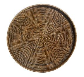 Flamant Togo Tray, Round, Reed, 48cm