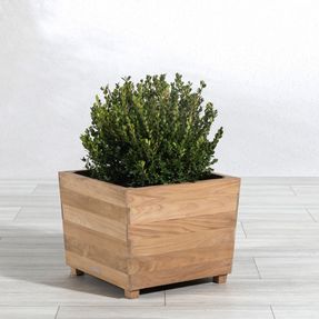 Countrycasualteak Studio Small Square Planter W/ Commercial-grade Liner