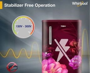 Whirlpool WDE 184L 2 Star Single Door Refrigerator with Handle - Wine Serena-Y