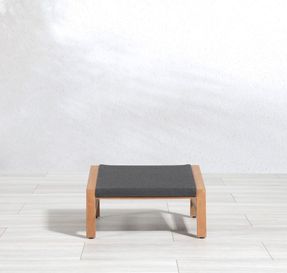 Country Casual Teak Summit Teak Sling Stacking Ottoman