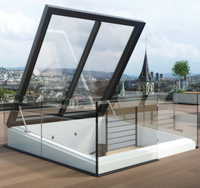 Lamilux Flat Roof Access Hatch Comfort Swing