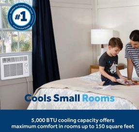 Ge Appliances GE® 5,000 BTU Mechanical Window Air Conditioner for Small Rooms up to 150 sq ft.