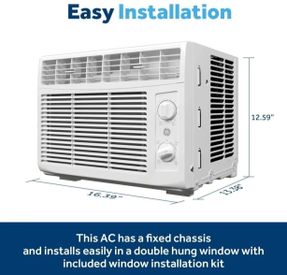 Ge Appliances GE® 5,000 BTU Mechanical Window Air Conditioner for Small Rooms up to 150 sq ft.