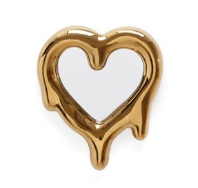Seletti Melted Heart Gold Photo Frame