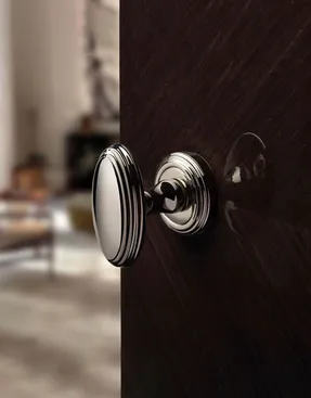 Groel Elisabeth Door Handle Set On Round Rose
