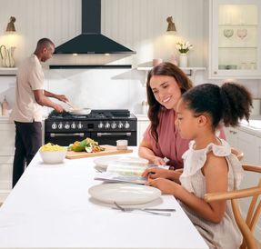 Leisure 100cm Dual Fuel Range Cooker with Glass Top Lid