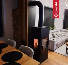Kratki Wood Burning Steel Stove Kratki Thor View Ø 150 8 Kw Self Closing Door