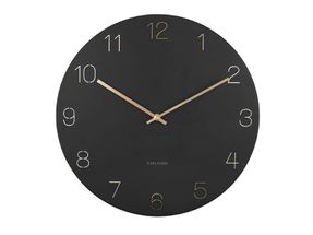 presenttime Wall Clock Charm Engraved Numbers