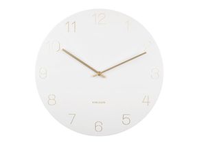 presenttime Wall Clock Charm Engraved Numbers