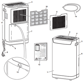 Olimpia Splendid Aquaria S1 12 P Dehumidifier