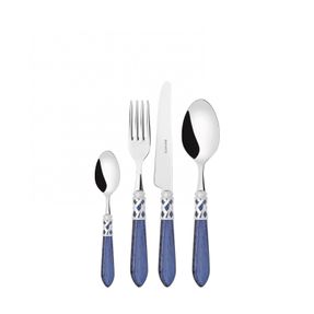 Bugatti Aladdin Chromed Ring Ramage Decorated Colour Cutlery Set