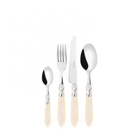 Bugatti Aladdin Chromed Ring Ramage Decorated Colour Cutlery Set