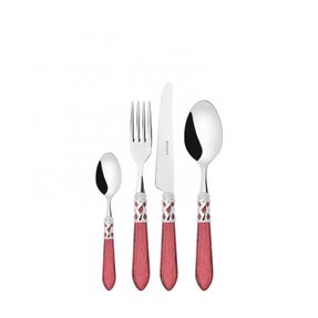 Bugatti Aladdin Chromed Ring Ramage Decorated Colour Cutlery Set