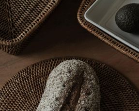 Flamant Togo, Placemat, Reed, Round