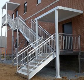 Upsideinnovations Prefabricated Commercial Metal Stairs