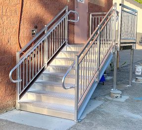 Upsideinnovations Prefabricated Commercial Metal Stairs