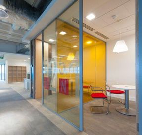 Apton Quartz Double Glazed 54mm Frameless Glass Partitioning