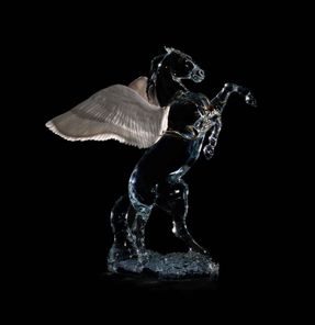 Baccarat Olympus Pegasus Horse Sculpture