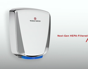 World Dryer Hepa-filtered Verdedri® Hand Dryer