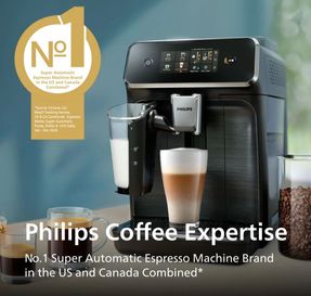 Philips Philips 2300 Fully Automatic Espresso Machine With Lattego Milk Frother