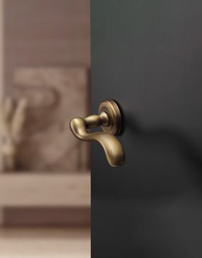 Groel María Door Handle Set On Round Rose