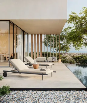 Unopiu Davos Aluminum Sunlounger