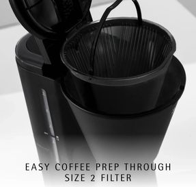 WMF KITCHENMINIS AROMA COFFEE MAKER THERMO TO GO DEEP BLACK