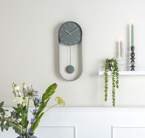 Present Time Wall Clock Pendulum Charm
