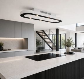 Luxair Pista 120cm Recirculating Only Ceiling Cooker Hood