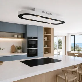 Luxair Pista 120cm Recirculating Only Ceiling Cooker Hood