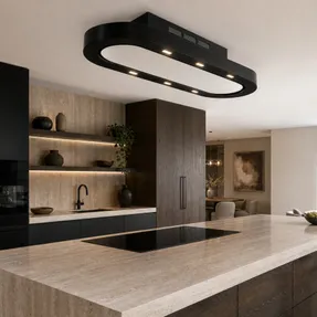 Luxair Pista 120cm Recirculating Only Ceiling Cooker Hood