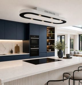 Luxair Pista 120cm Recirculating Only Ceiling Cooker Hood