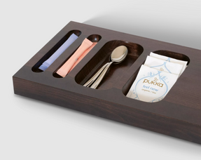 Bentley Xanthic Welcome Tray Mahogany