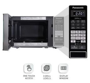 Panasonic 20l Grill Microwave Oven (Nn-gt221wfdg, White, Power Grill)