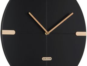 Present Time Wall Clock Oxford Round