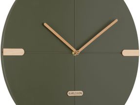 Present Time Wall Clock Oxford Round