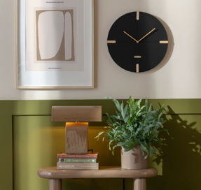 Present Time Wall Clock Oxford Round